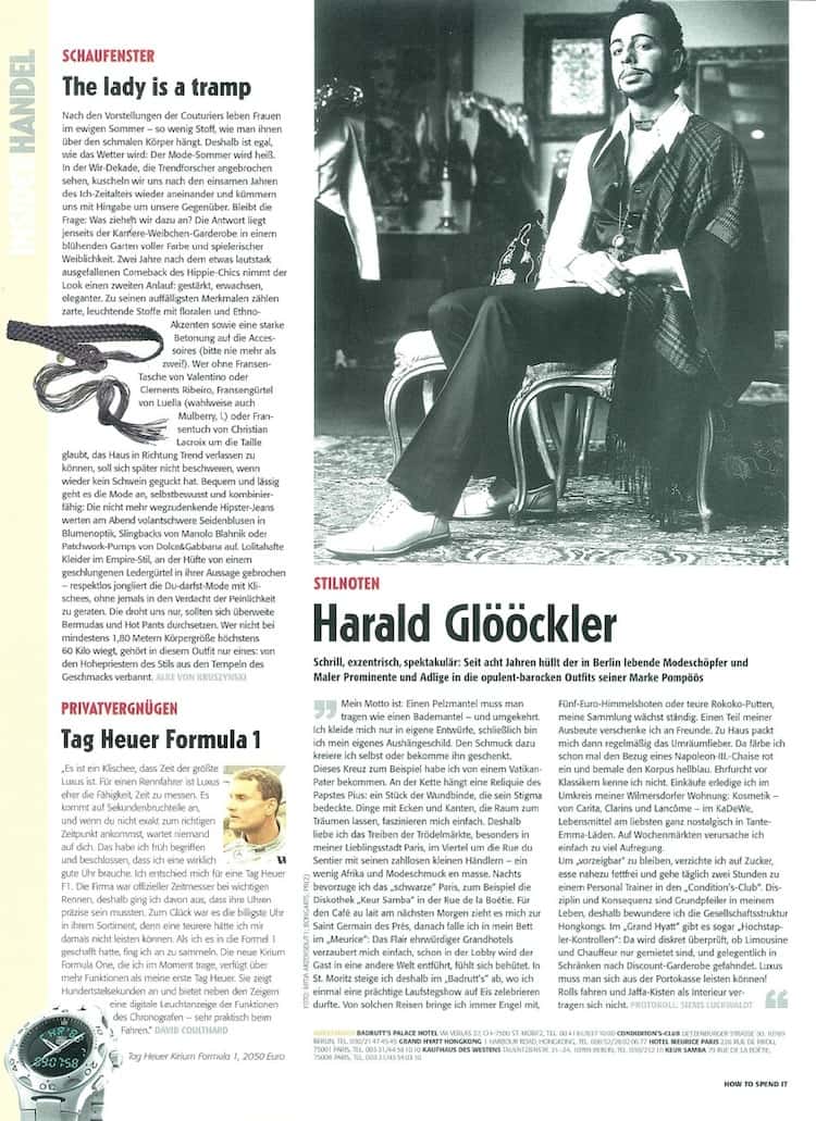 Interview mit Harald Glööckler (für how to spend it)