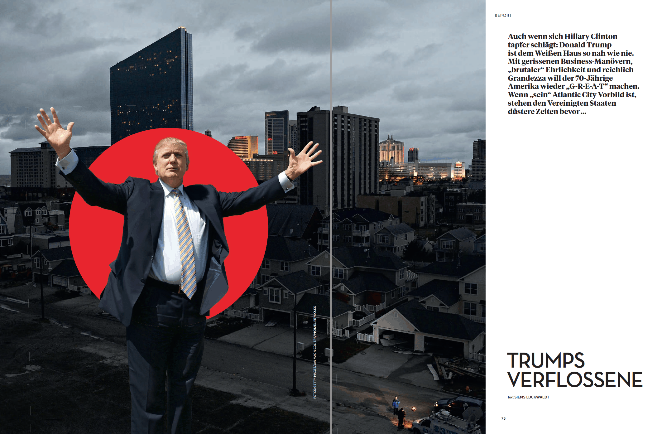 Trumps Verflossene (für L'Officiel Hommes)