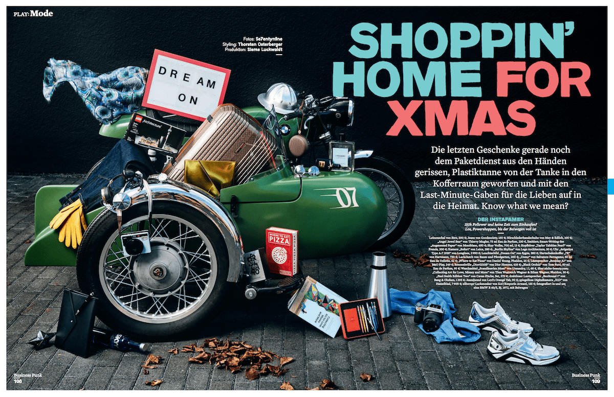 Shoppin' Home for Xmas (für Business Punk)