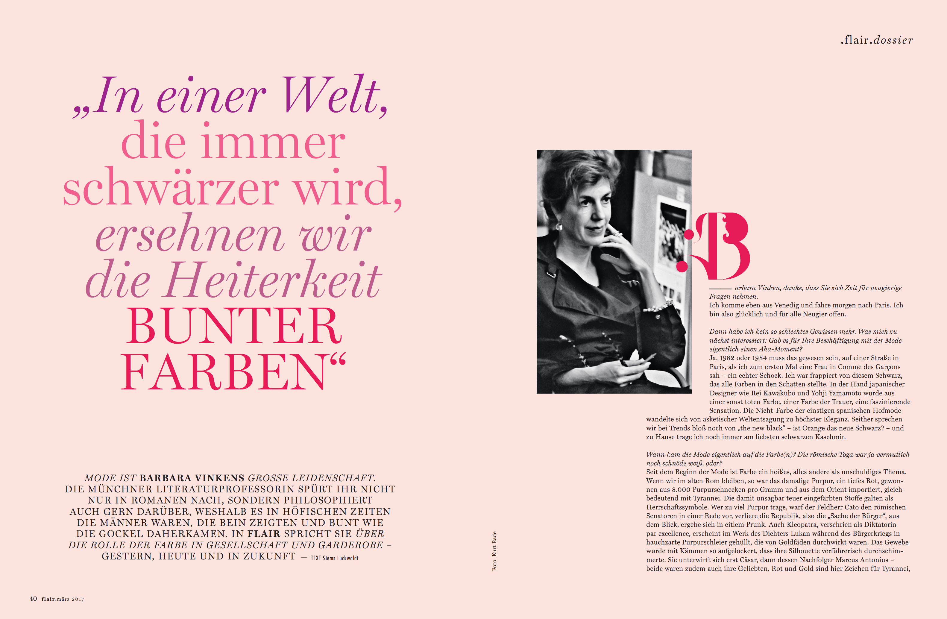 Interview: Prof. Barbara Vinken (für Flair)