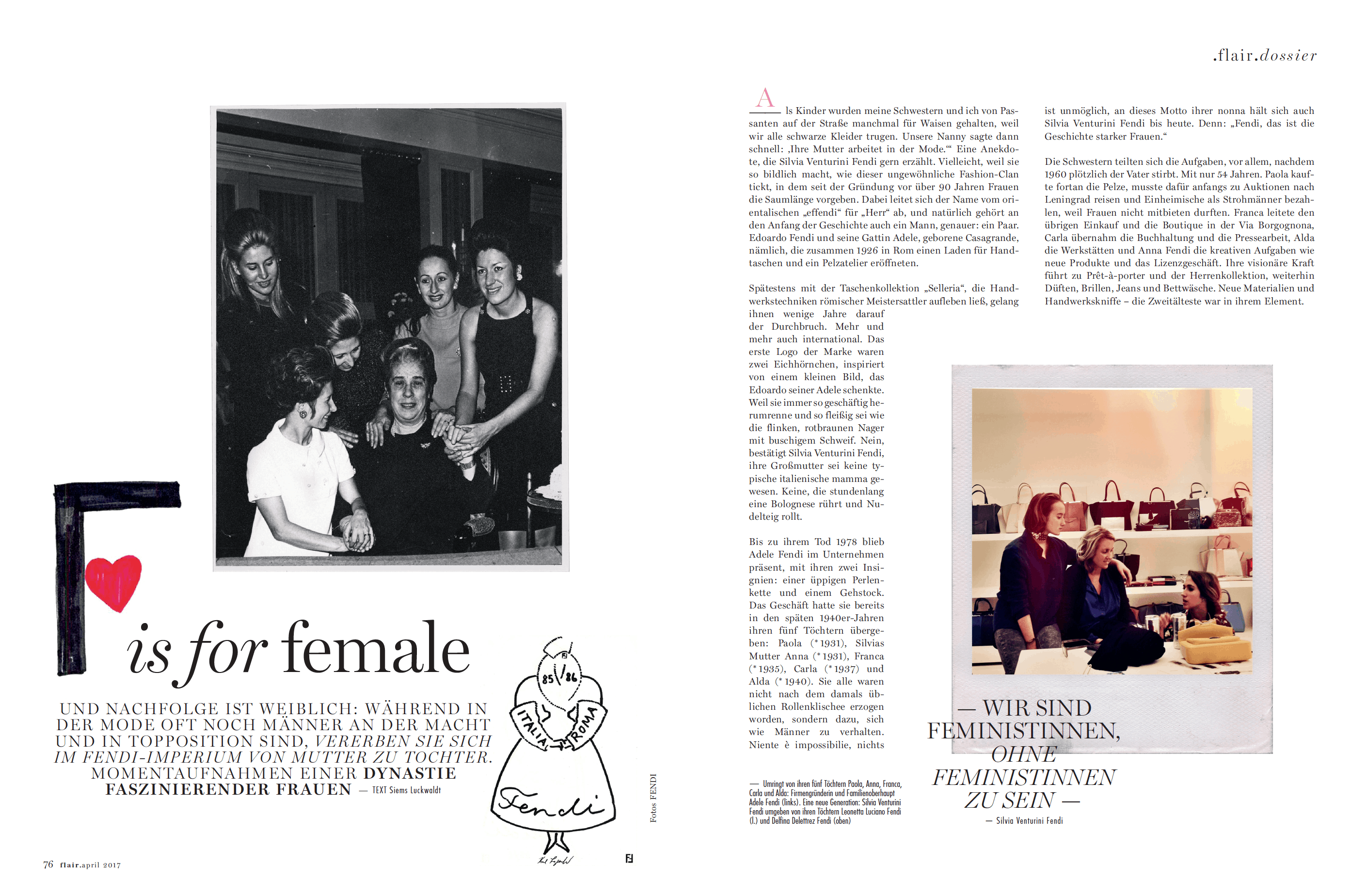 F is for Female: Die Fendis (für Flair)