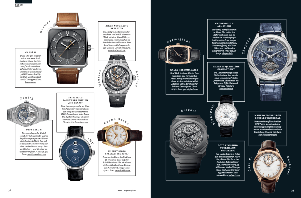 Watches to Watch (für Capital)