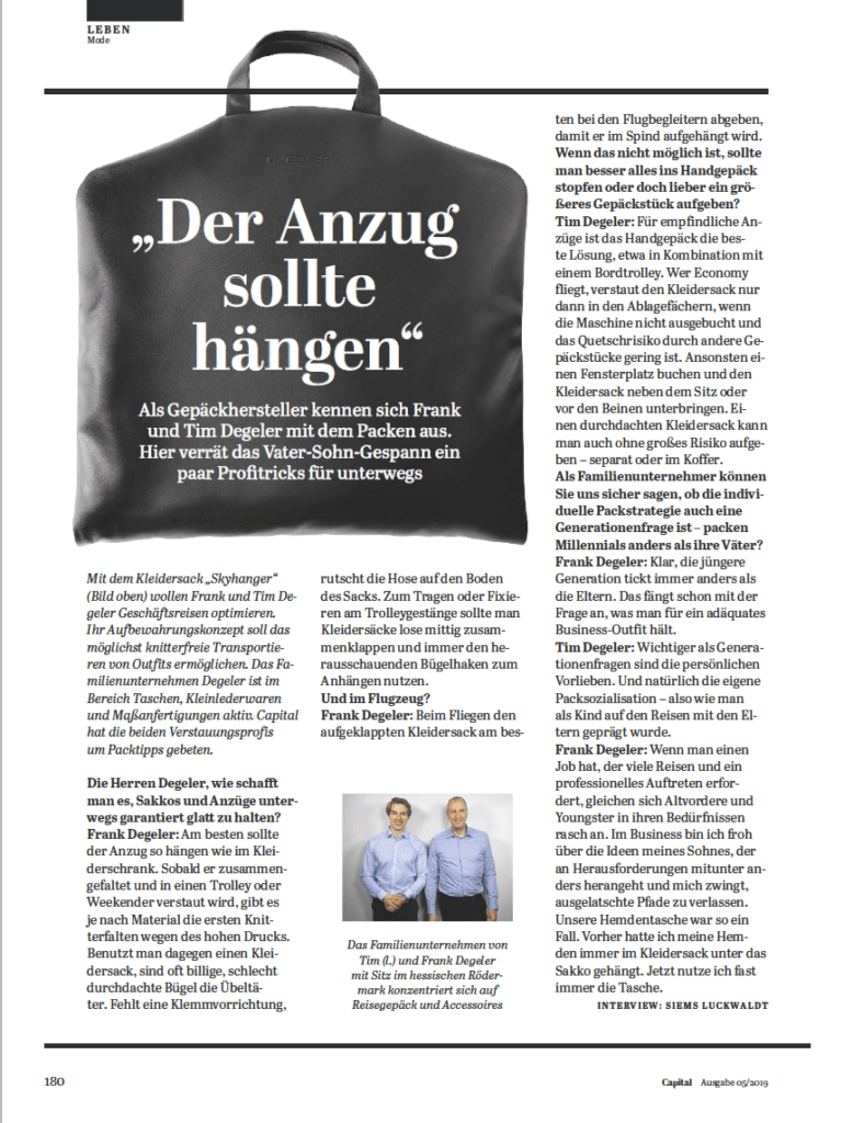 Interview: Tim & Frank Degeler (für Capital)