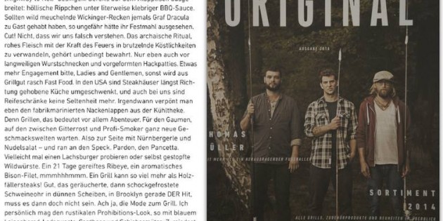 Gentlemen bitte zum Grill (für Weber Grills Magazin „Original“)