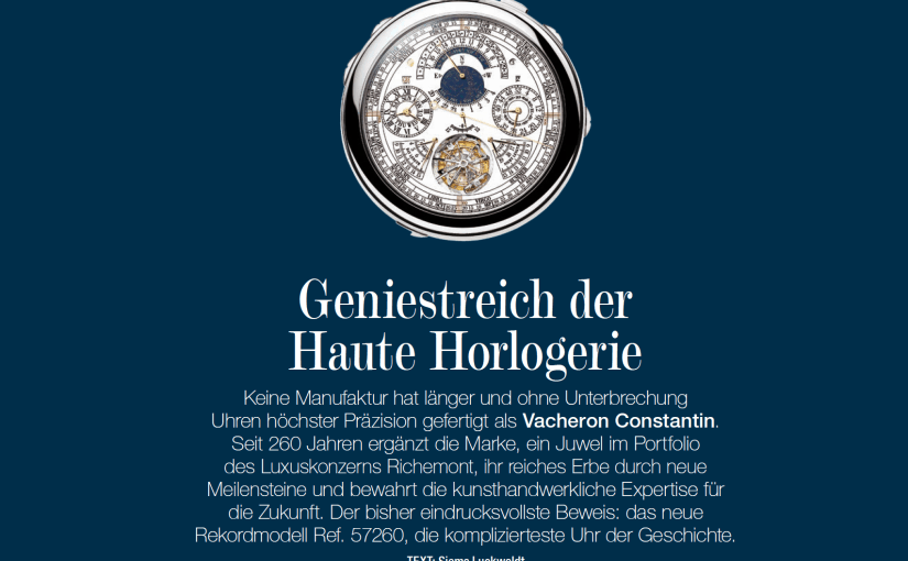 Geniestreich der Haute Horlogerie (für Grund Genug)