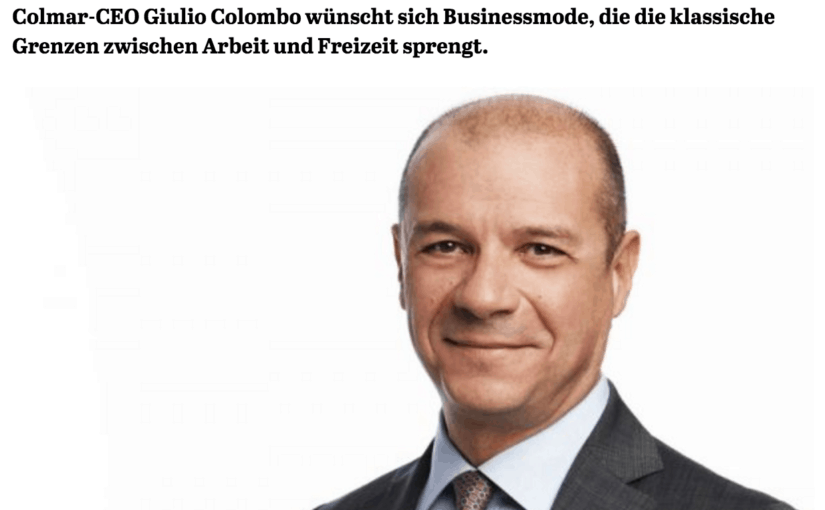 Was Mann trägt: Giulio Colombo, Colmar (für Capital.de)