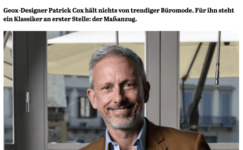 Was Mann trägt: Patrick Cox, Geox (für Capital.de)