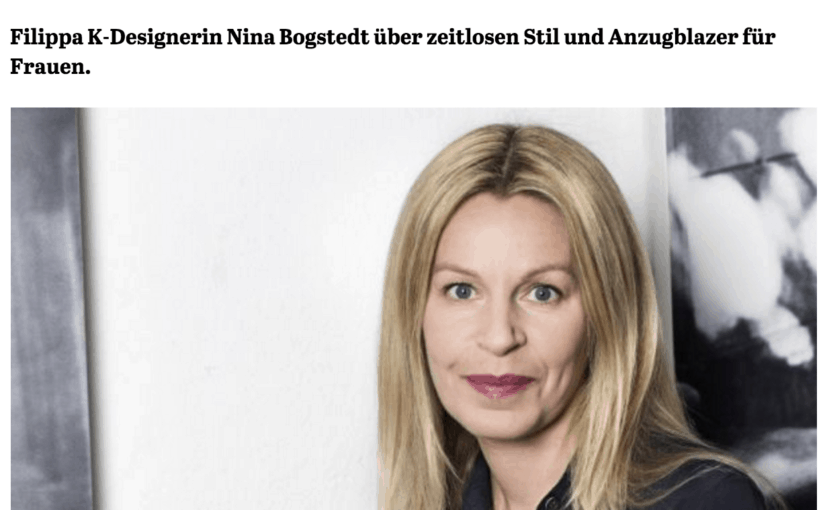 Was Mann/Frau trägt: Nina Bogstedt, Filippa K (für Capital.de)