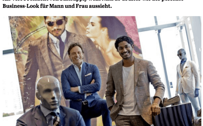 Was Mann trägt: Nish de Gruiter, Suitsupply (für Capital.de)