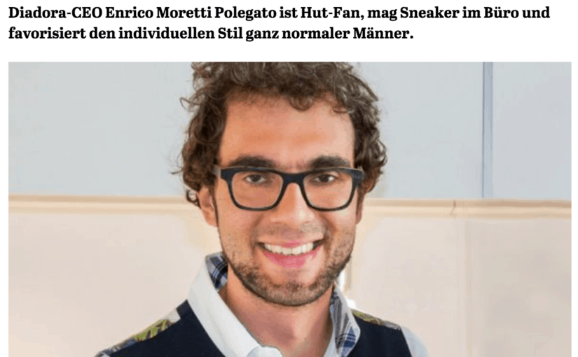 Was Mann trägt: Enrico Moretti Polegato, Diadora (für Capital.de)