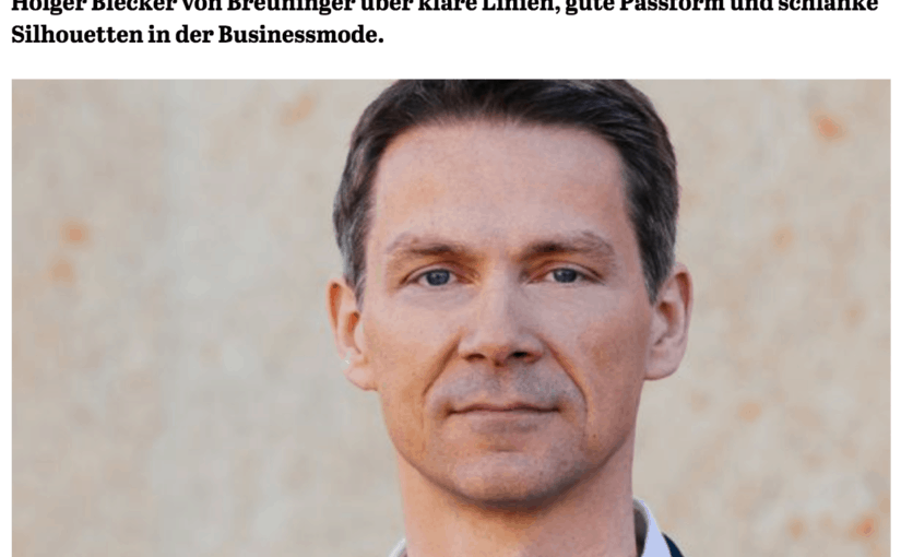 Was trägt eigentlich Holger Blecker, Breuninger (für Capital.de)