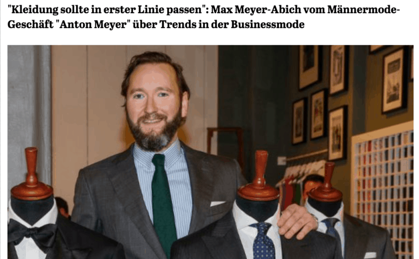 Was Mann trägt: Max Meyer-Abich, Anton Meyer (für Capital.de