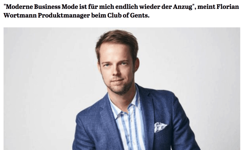 Was Mann trägt: Florian Wortmann, Club of Gents (für Capital.de)