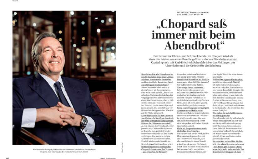 Interview: Karl-Friedrich Scheufele, Chopard (für Capital)