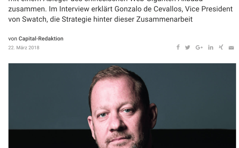 Interview: Gonzalo de Cevallos, Swatch (für Capital.de)