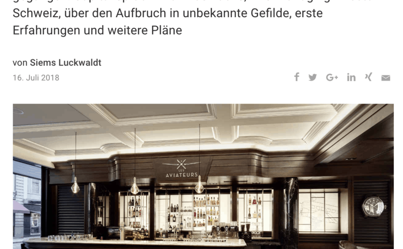 Interview: Die Bar „Les Aviateurs“ von IWC (für Capital.de)