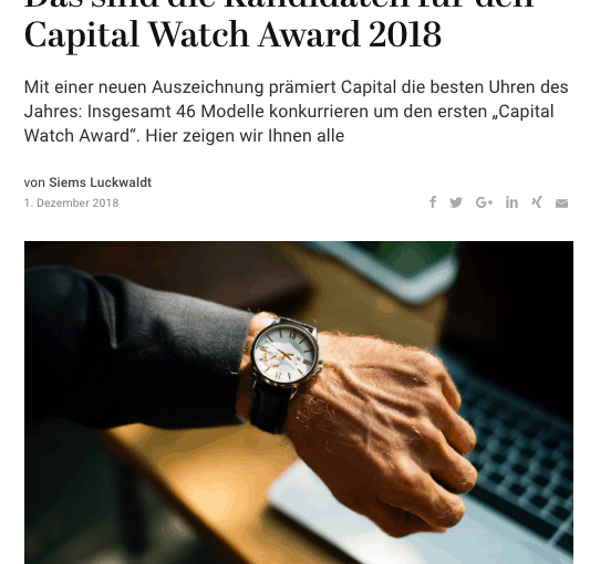 Capital Watch Award: Die Kandidaten (für Capital.de)
