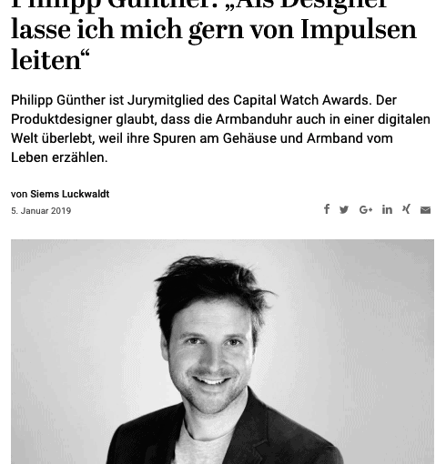 Capital Watch Award 2018: Meet the Jury – Philipp Günther (für Capital.de)