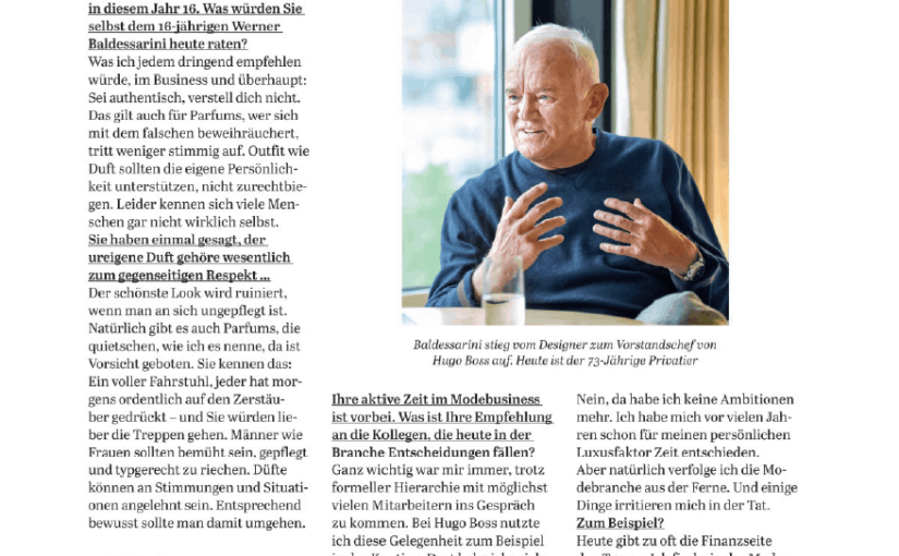 Interview: Werner Baldessarini (für Capital)