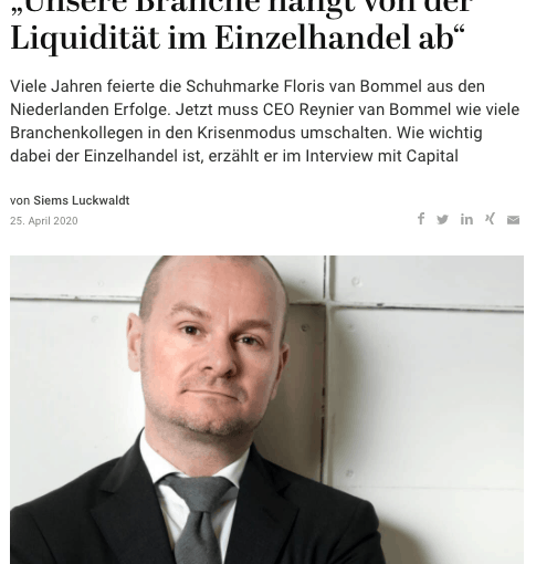 Interview: Reynier van Bommel (für Capital.de)