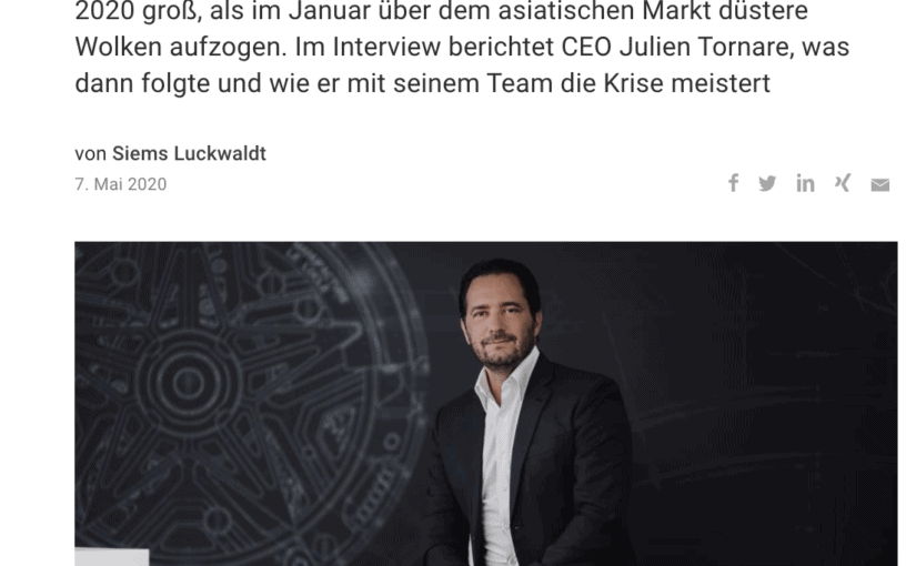 Interview: Julien Tornare, Zenith (für Capital.de)