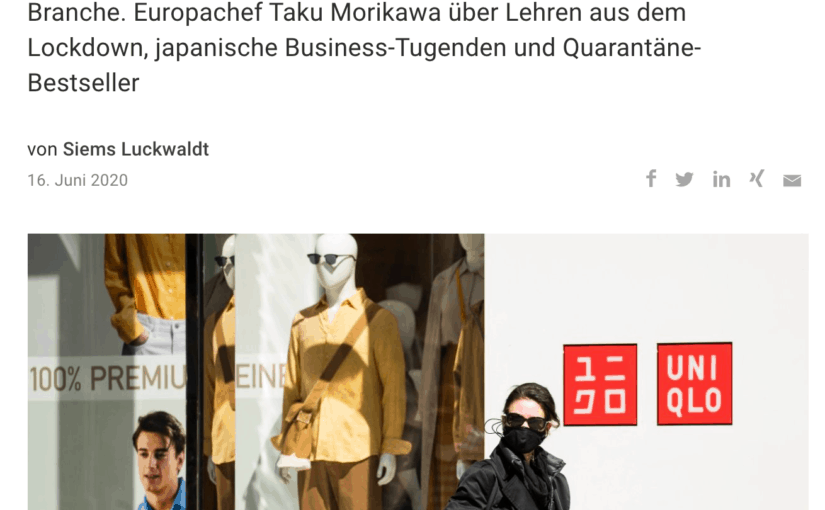 Interview: Taku Morikawa, Uniqlo (für Capital.de)