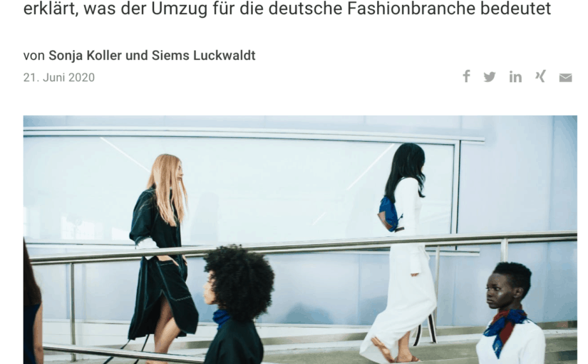 Capital erklärt: Umzug der Fashion Week von Berlin nach Frankfurt (für Capital.de)