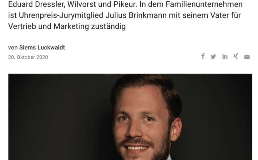 Capital Watch Award 2020: Meet the Jury – Julius Brinkmann, Bugatti Brinkmann Holding (für Capital.de)