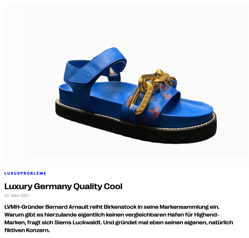 Luxusprobleme: Luxury Germany Quality Cool (für Profashionals)