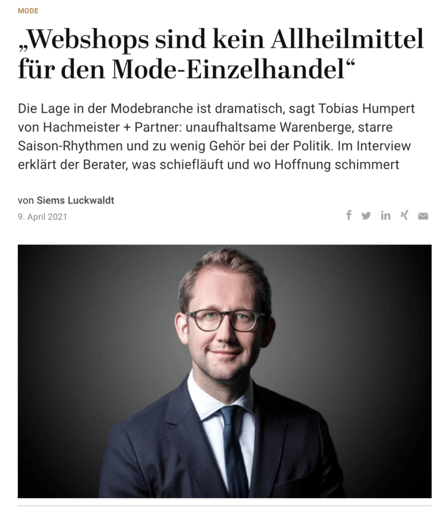 Interview: Tobias Humpert, Hachmeister + Partner (für Capital.de)