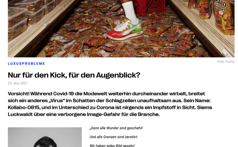 Luxusprobleme: Nur für den Kick, für den Augenblick(für Profashionals)