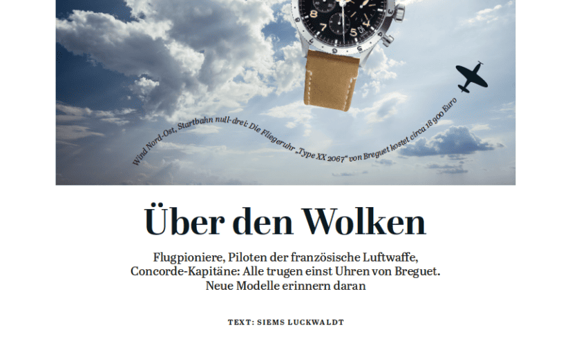 Über den Wolken: Type XX von Breguet (für Capital)