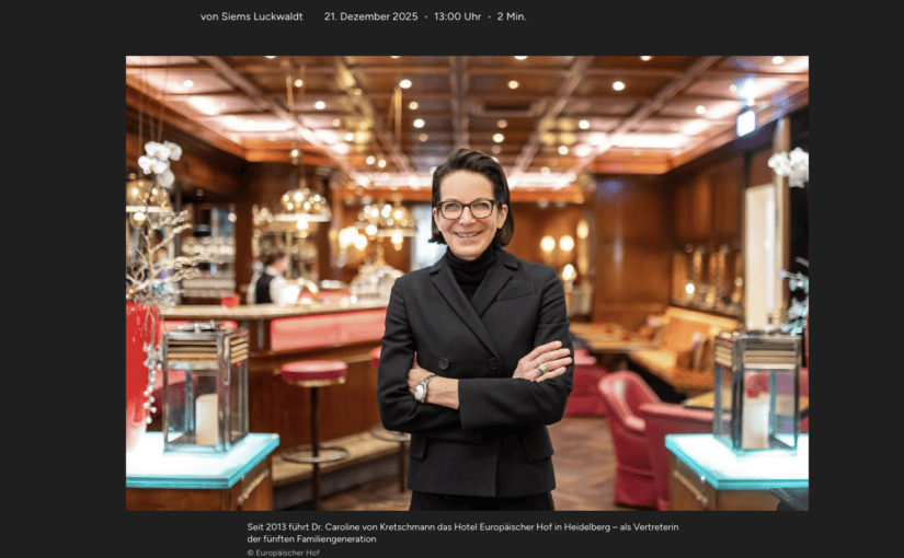 Interview: Caroline von Kretschmann, Europäischer Hof (für Capital.de)