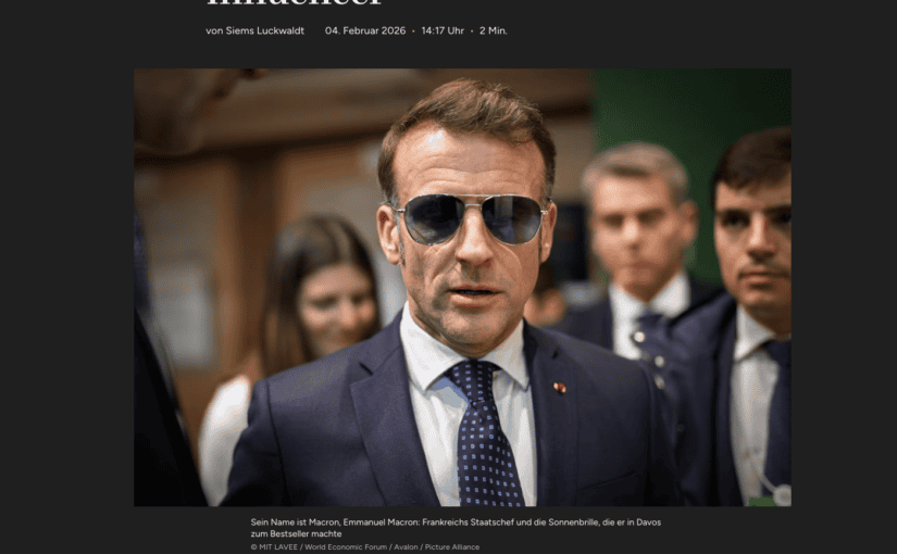 Macron, der Brillen-Influencer (für Capital.de)