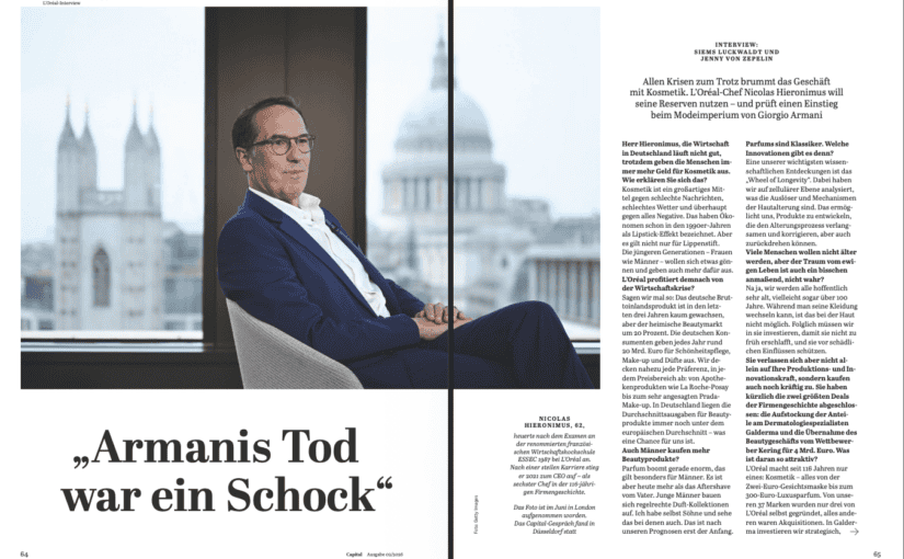 Interview: Nicolas Hieronimus, L’Oréal (für Capital.de)
