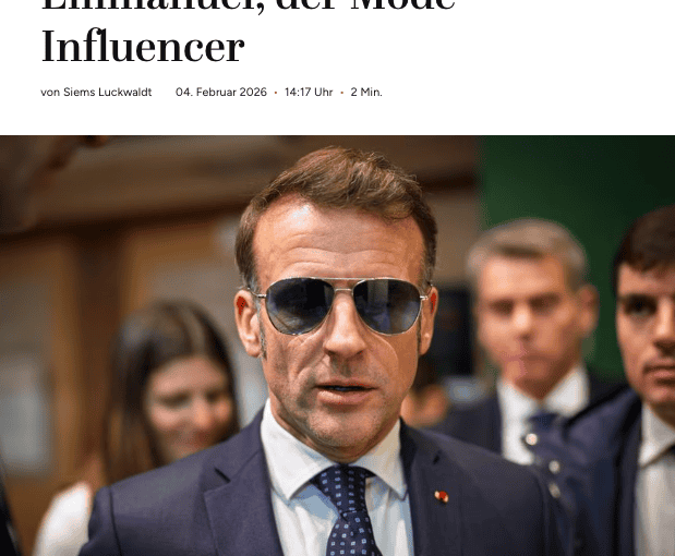 Emmanuel Macron als Mode-Influencer (für Capital.de)